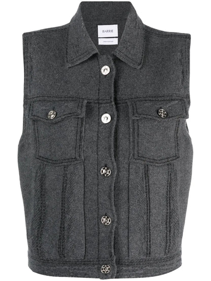 Knitted Sleeveless Jacket