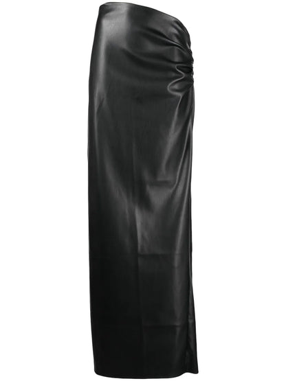 Ruched-Detailing High-Waist Skirt