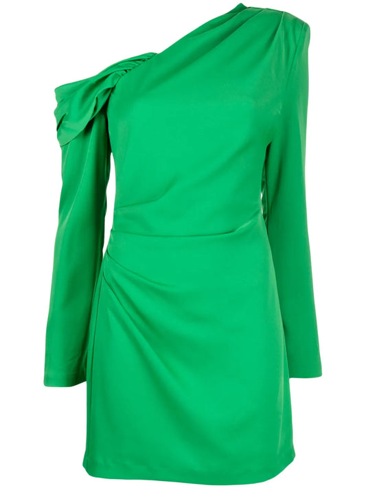 Cormac One-Shoulder Satin Minidress