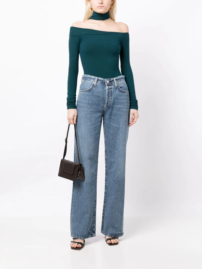 Logo-Patch Organic Cotton Jeans