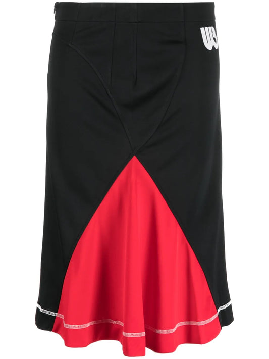 Colour-Block Midi Skirt