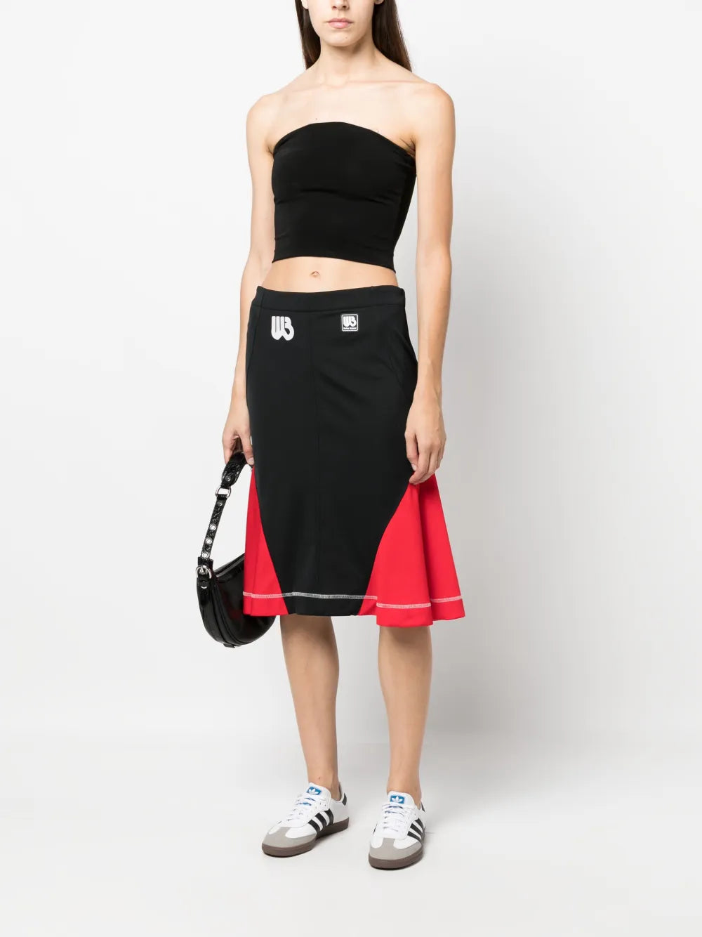 Colour-Block Midi Skirt