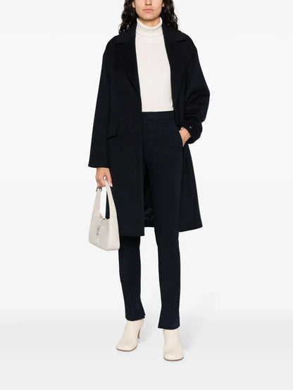 Split-Hem Cotton Slim-Fit Trousers