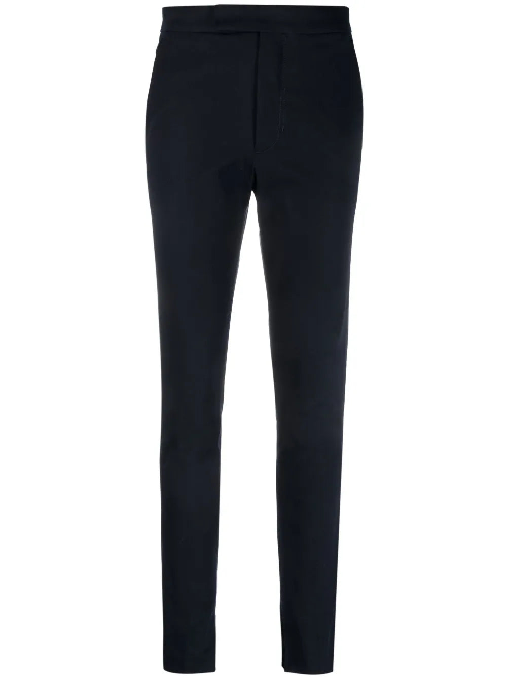 Split-Hem Cotton Slim-Fit Trousers