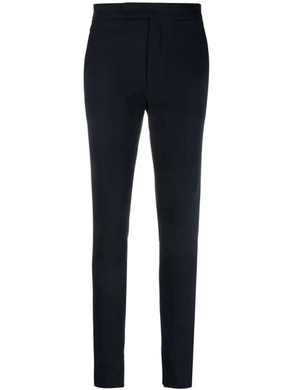 Split-Hem Cotton Slim-Fit Trousers