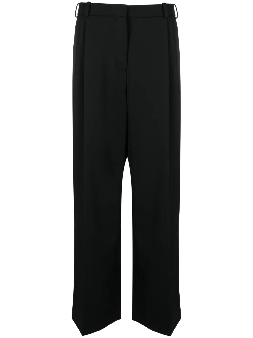 Pleated Wide-Leg Trousers