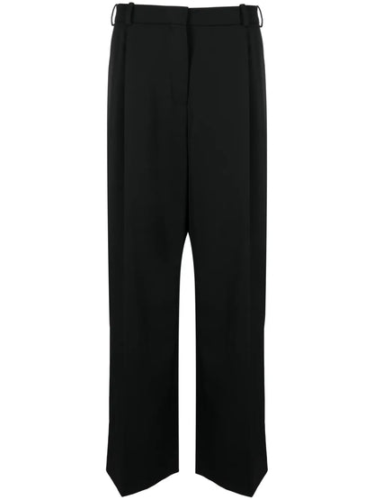 Pleated Wide-Leg Trousers