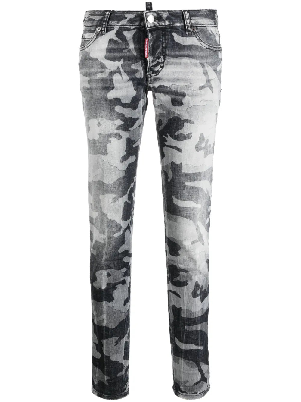 Camouflage-Print Skinny Jeans