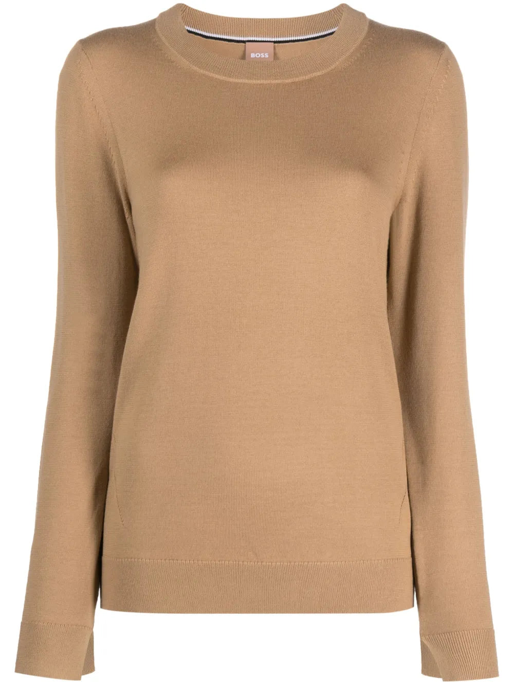 Logo-Plaque Crew-Neck Jumper
