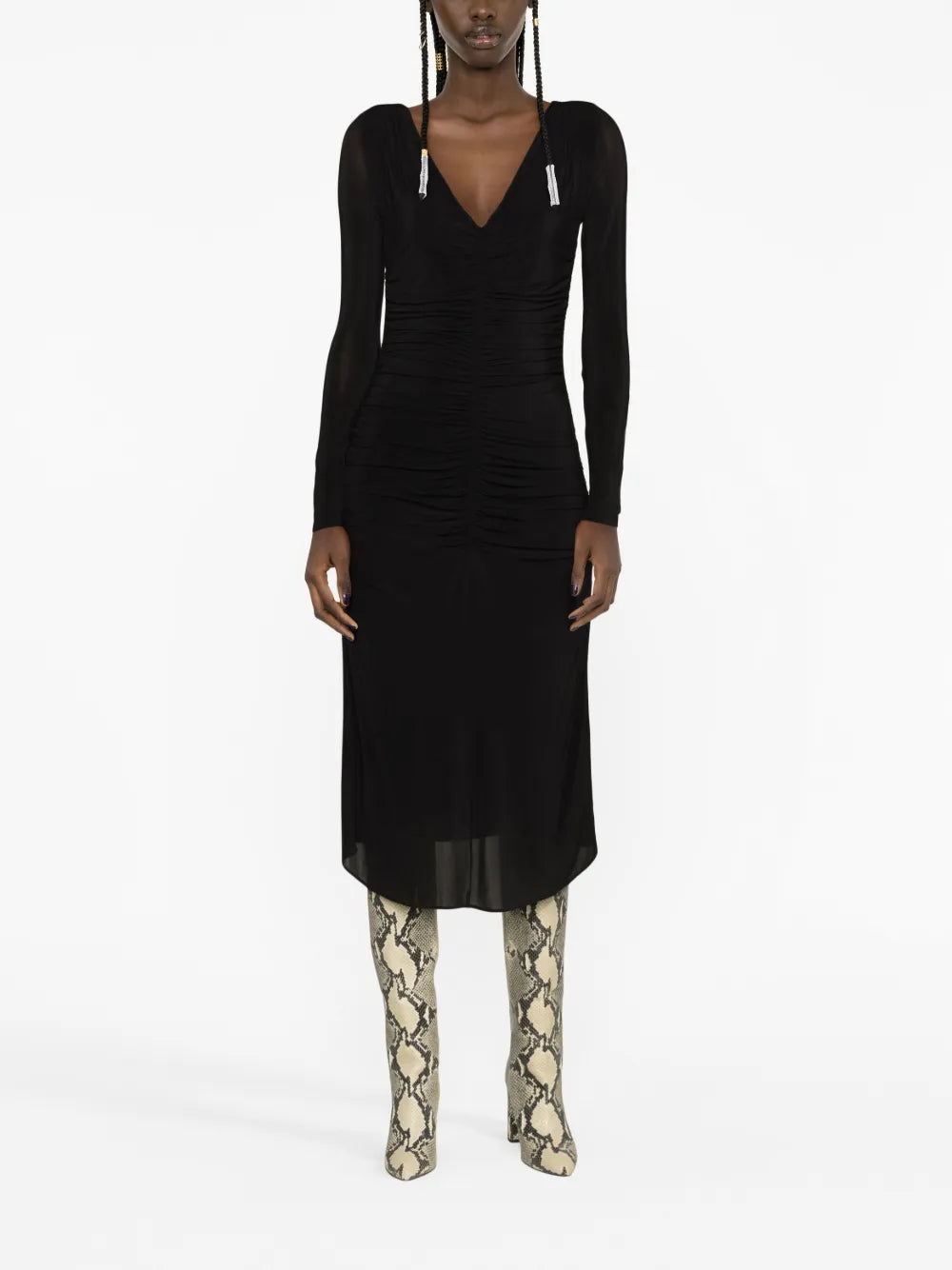 Laly Ruched Jersey Dress