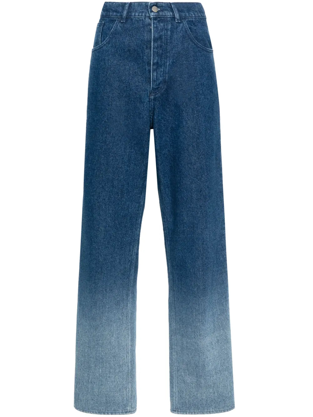 Gradient-Effect Mid-Rise Boyfriend Jeans
