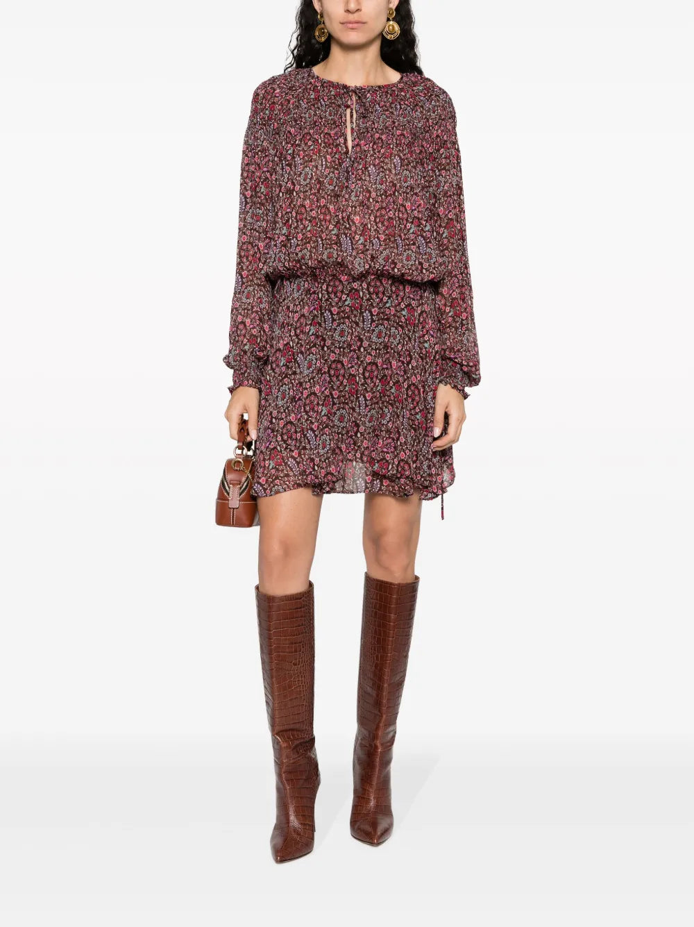 Noanne Floral-Print Mini Dress