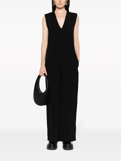 V-Neck Sleeveless Jumpsuit