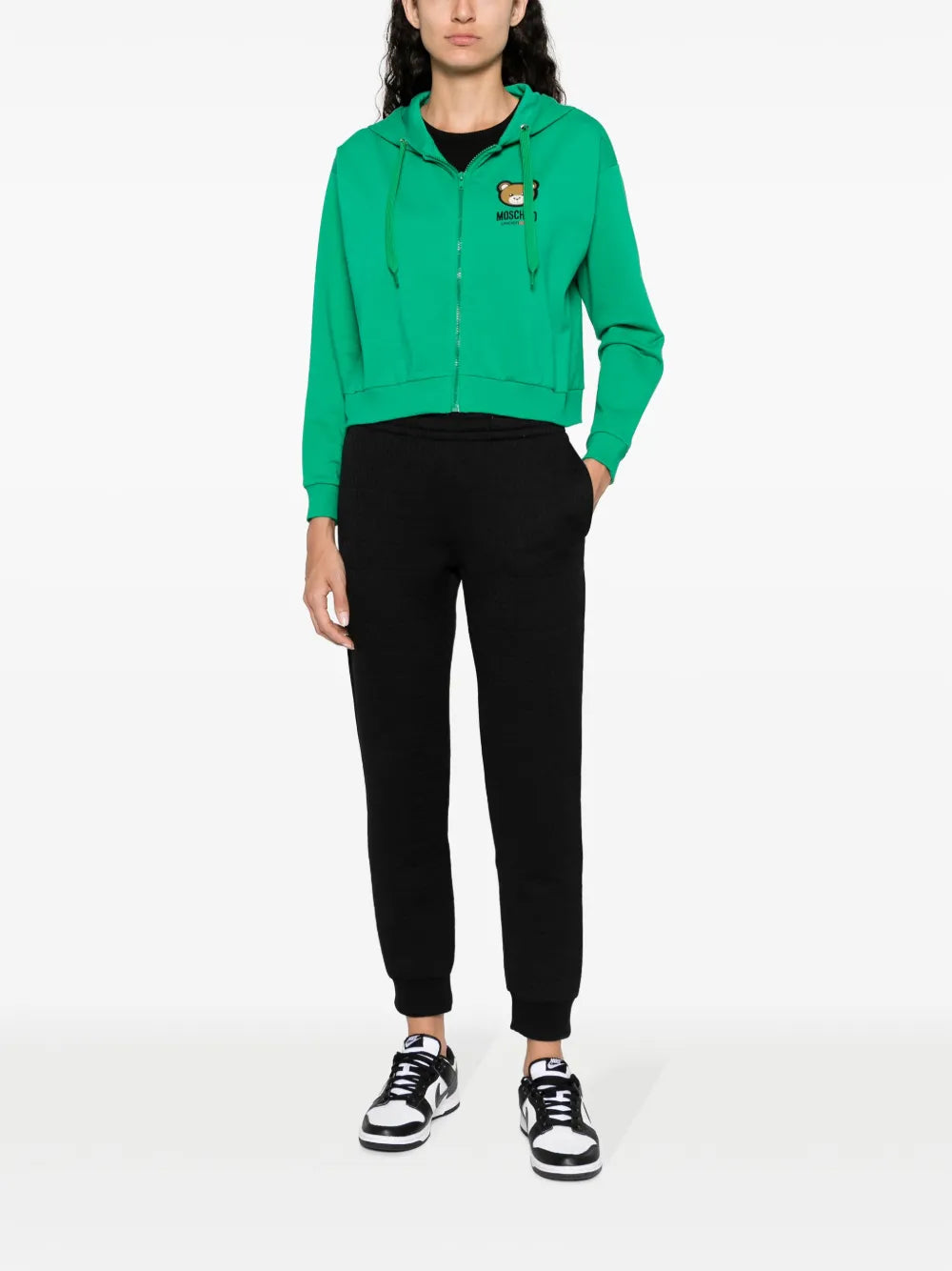 Flocked-Logo Elasticated-Waist Track Pants