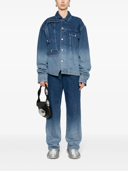 Asymmetric Deconstructed Denim Jacket