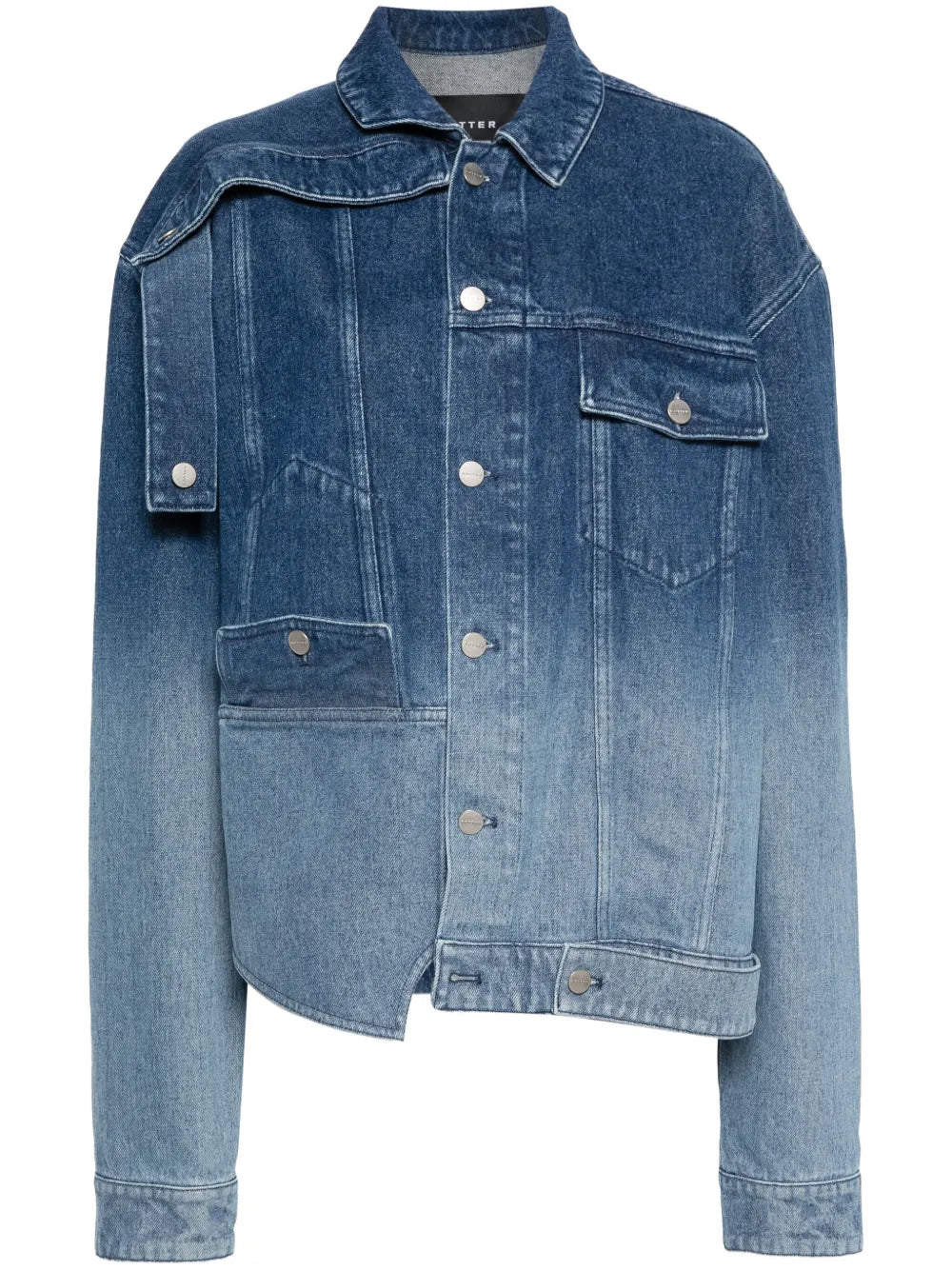 Asymmetric Deconstructed Denim Jacket