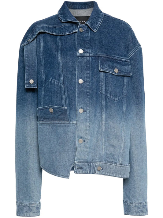Asymmetric Deconstructed Denim Jacket