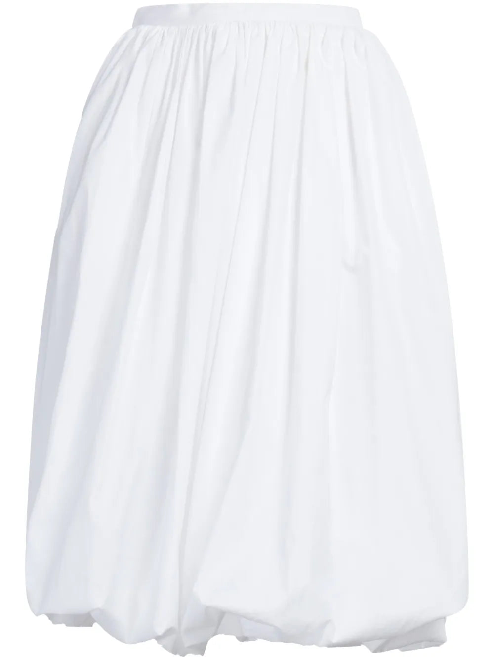 Puffball-Hem Midi Skirt