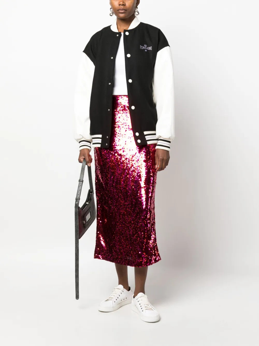 Logo-Embroidered Varsity Jacket
