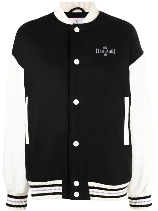 Logo-Embroidered Varsity Jacket