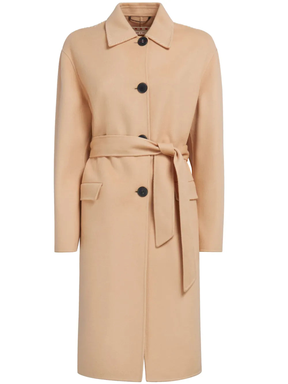 Belted Virgin Wool-Blend Coat