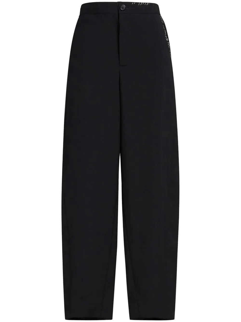 Logo-Embroidered Tapered Trousers