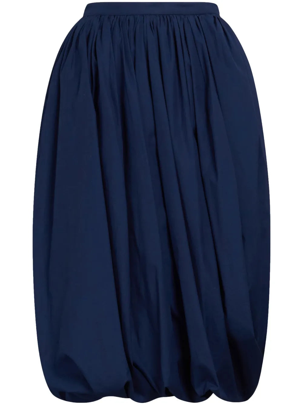 Puffball-Hem Midi Skirt