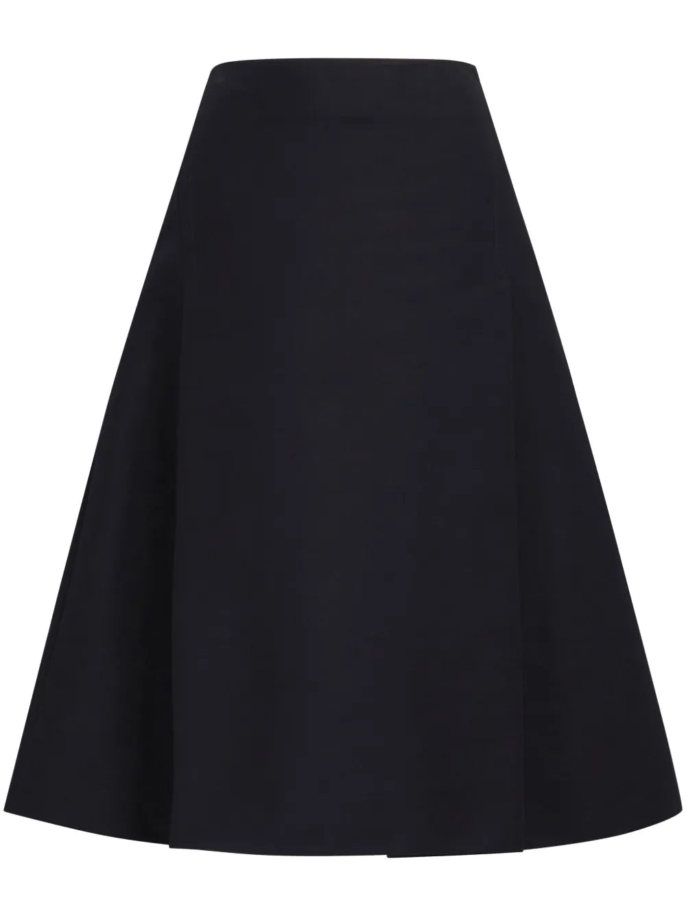 A-Line Cotton Midi Skirt
