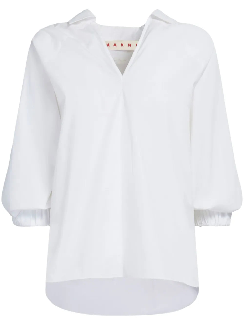 V-Neck Cotton Blouse