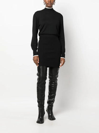 Mock-Neck Minidress