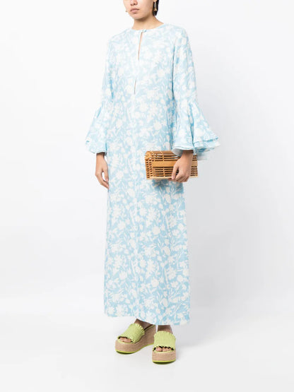 Arielle Floral-Print Kaftan