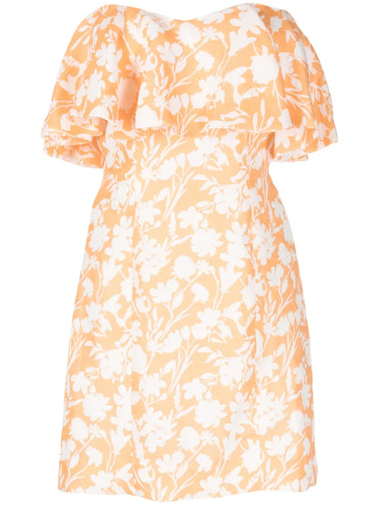 Arielle Floral-Print Ruffled Minidress