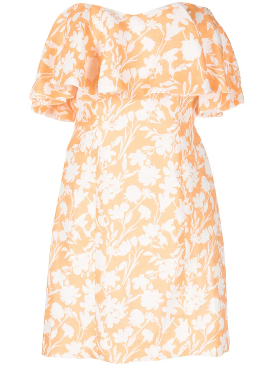 Arielle Floral-Print Ruffled Minidress