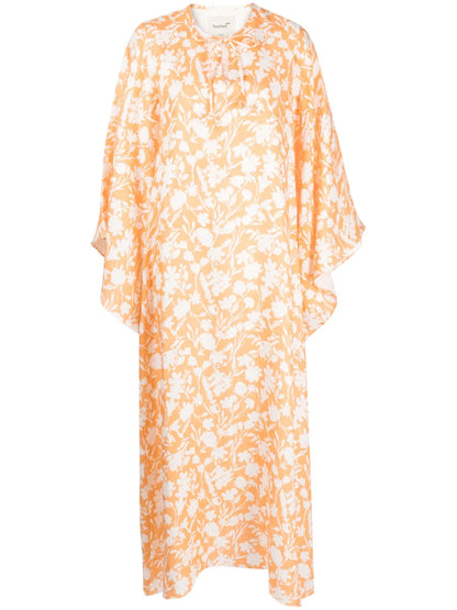 Arielle Floral-Print Kaftan