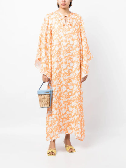 Arielle Floral-Print Kaftan