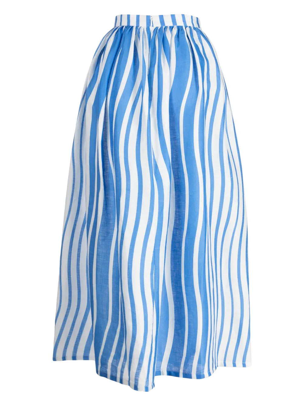 Sicily Striped Linen Midi Skirt