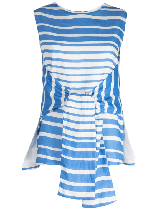 Sicily Striped Linen Tunic