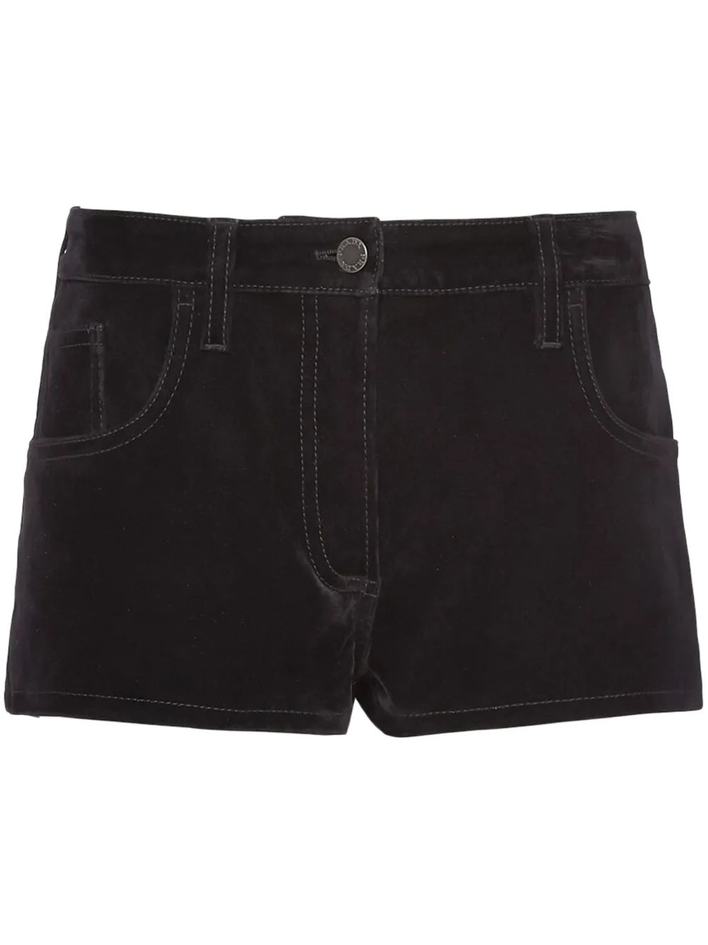 Logo-Plaque Denim Shorts