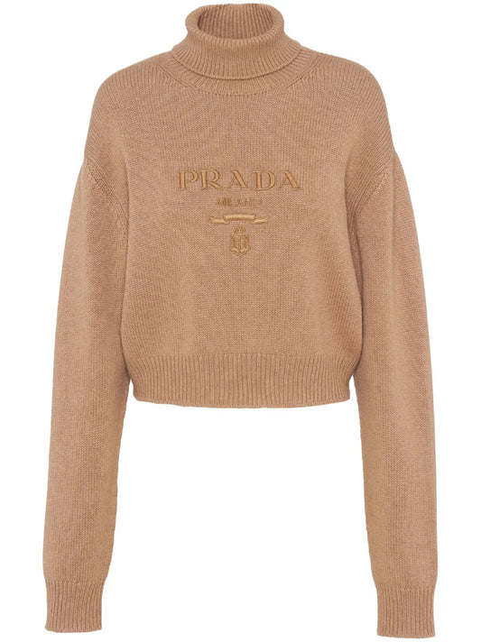 Logo-Embroidered Cashmere Jumper