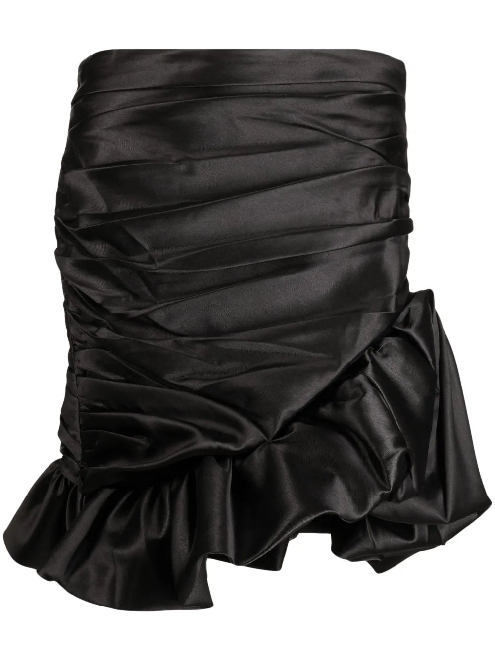Ruffled Satin Skirt