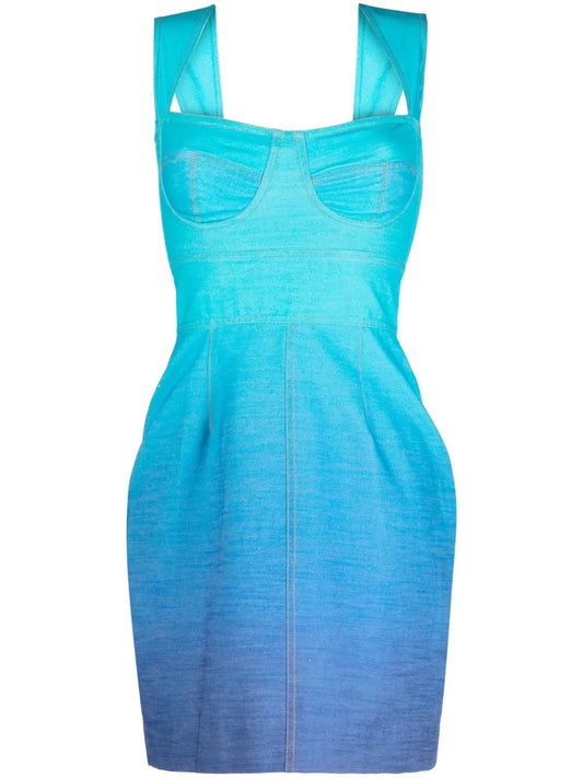 Ocean Gradient-Effect Minidress