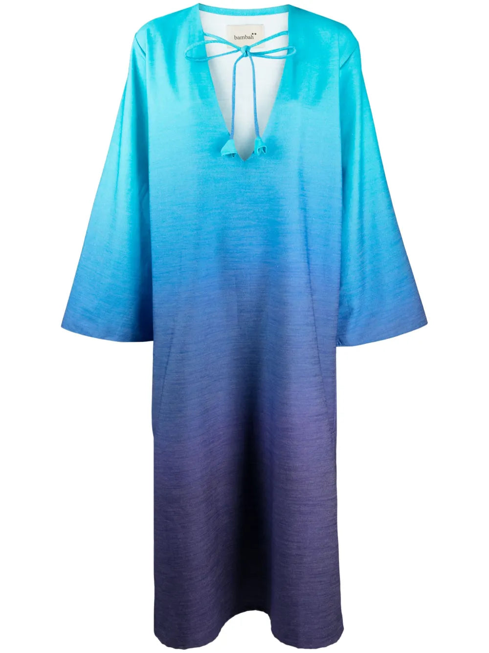 Mosa Gradient-Effect Linen Kaftan