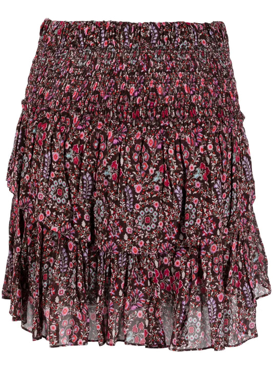 Hilari Floral-Print Mini Skirt