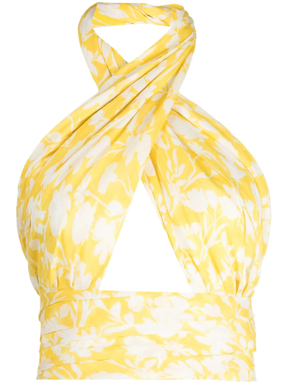 Catania Floral-Print Cropped Top