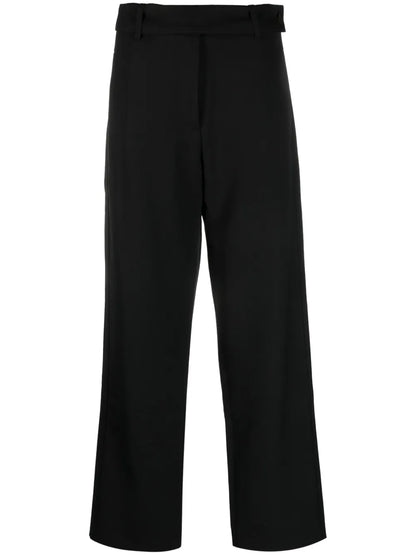 Virgin Wool Wide-Leg Trousers
