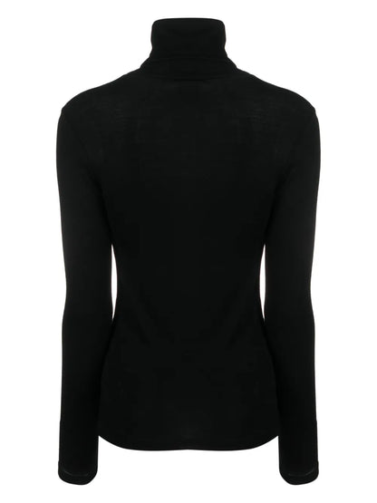 Roll-Neck Merino-Wool Top