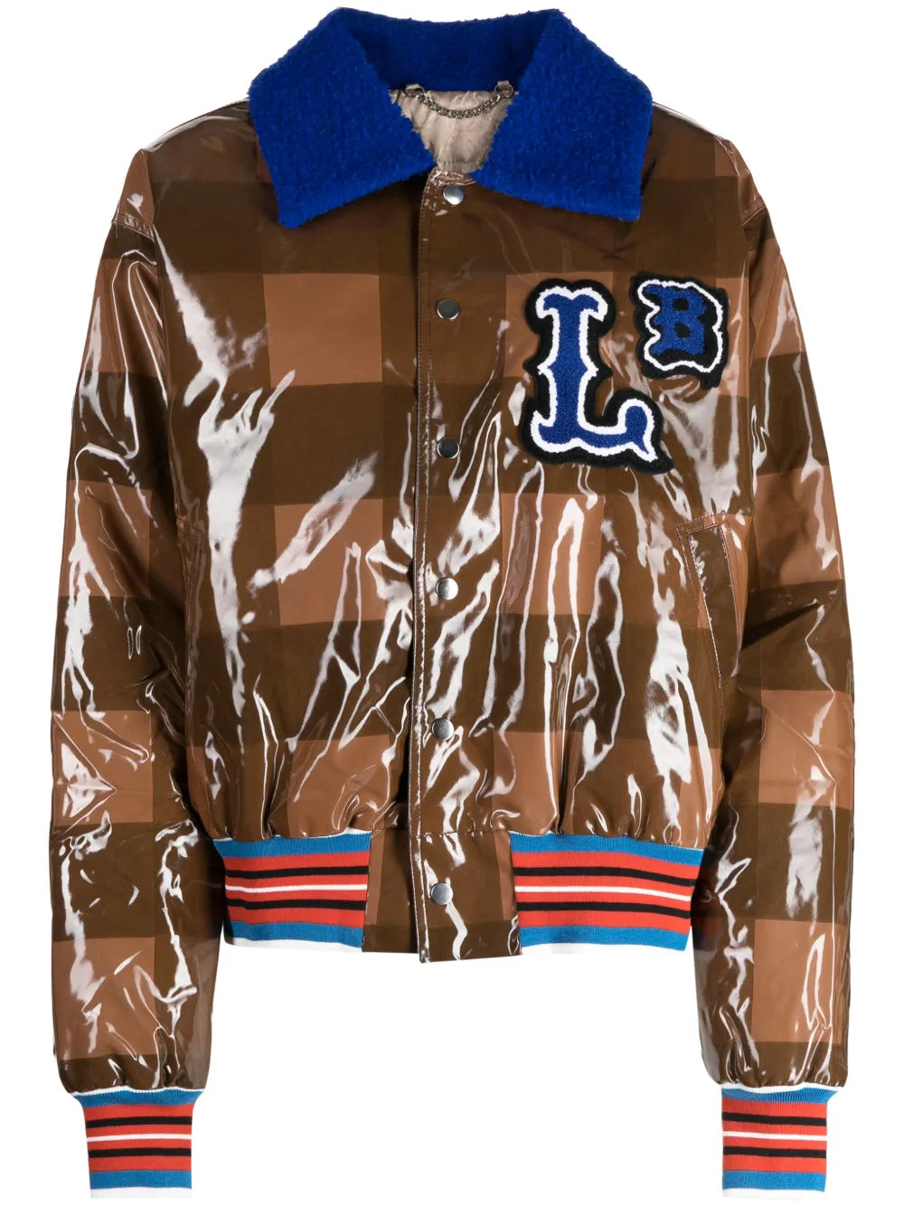 Checked Varsity Bomber Jacket