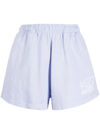Logo-Print Cotton Shorts