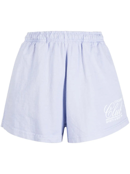 Logo-Print Cotton Shorts