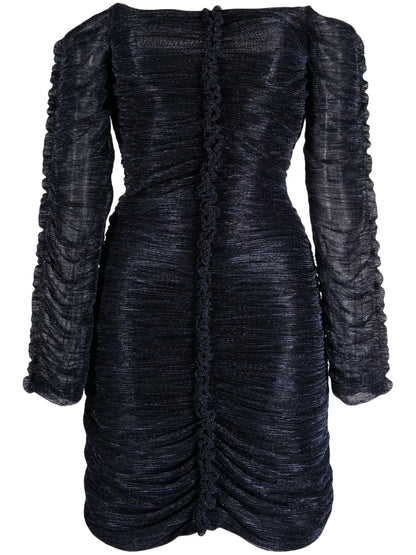 Off-Shoulder Ruched Minidress